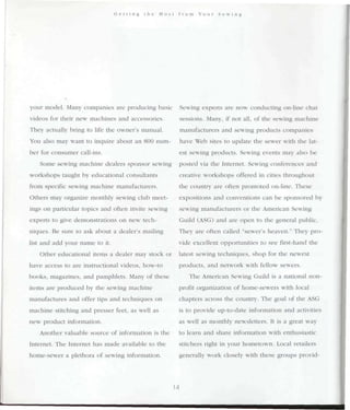 Encyclopedia of sewing machine techniques