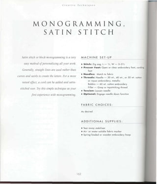 Encyclopedia of sewing machine techniques