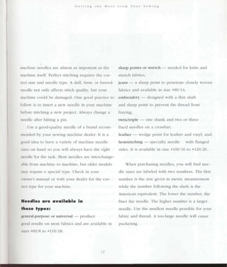 Encyclopedia of sewing machine techniques