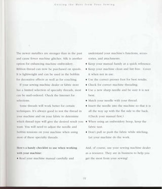 Encyclopedia of sewing machine techniques