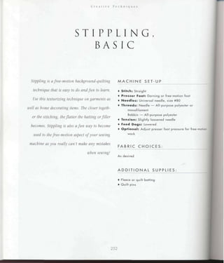 Encyclopedia of sewing machine techniques