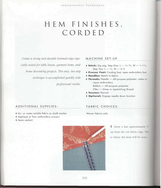 Encyclopedia of sewing machine techniques