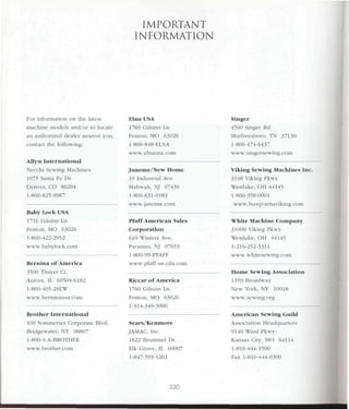 Encyclopedia of sewing machine techniques