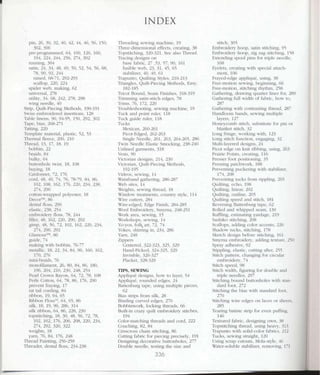 Encyclopedia of sewing machine techniques