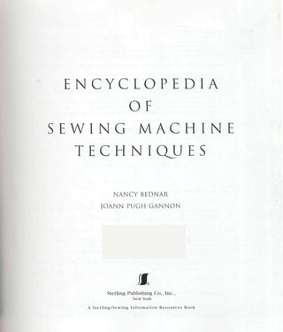 Encyclopedia of sewing machine techniques