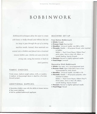 Encyclopedia of sewing machine techniques