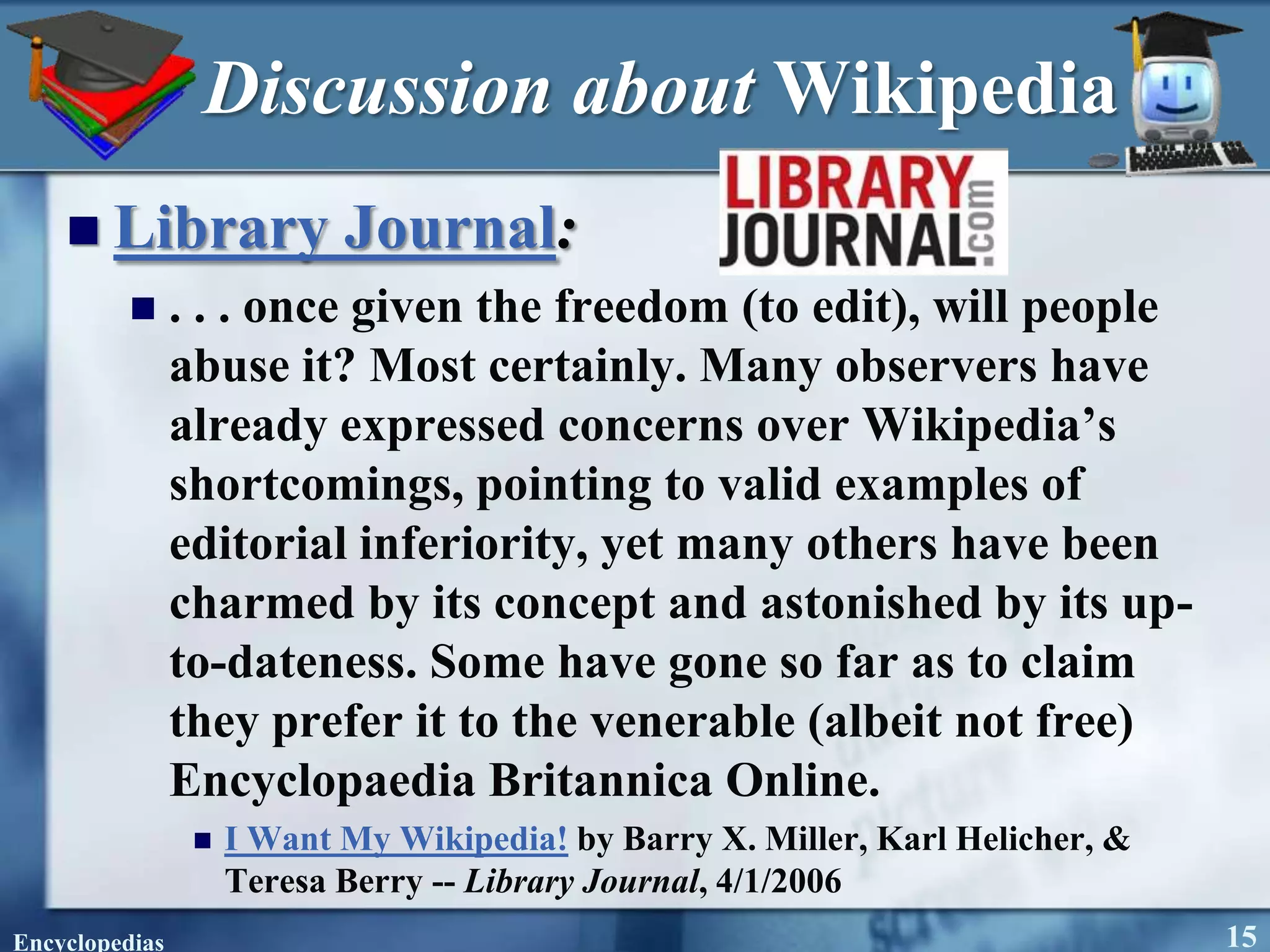 Encyclopedias--Windows 2007