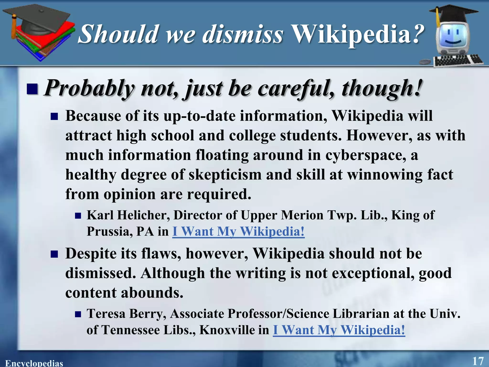 Encyclopedias--Windows 2007