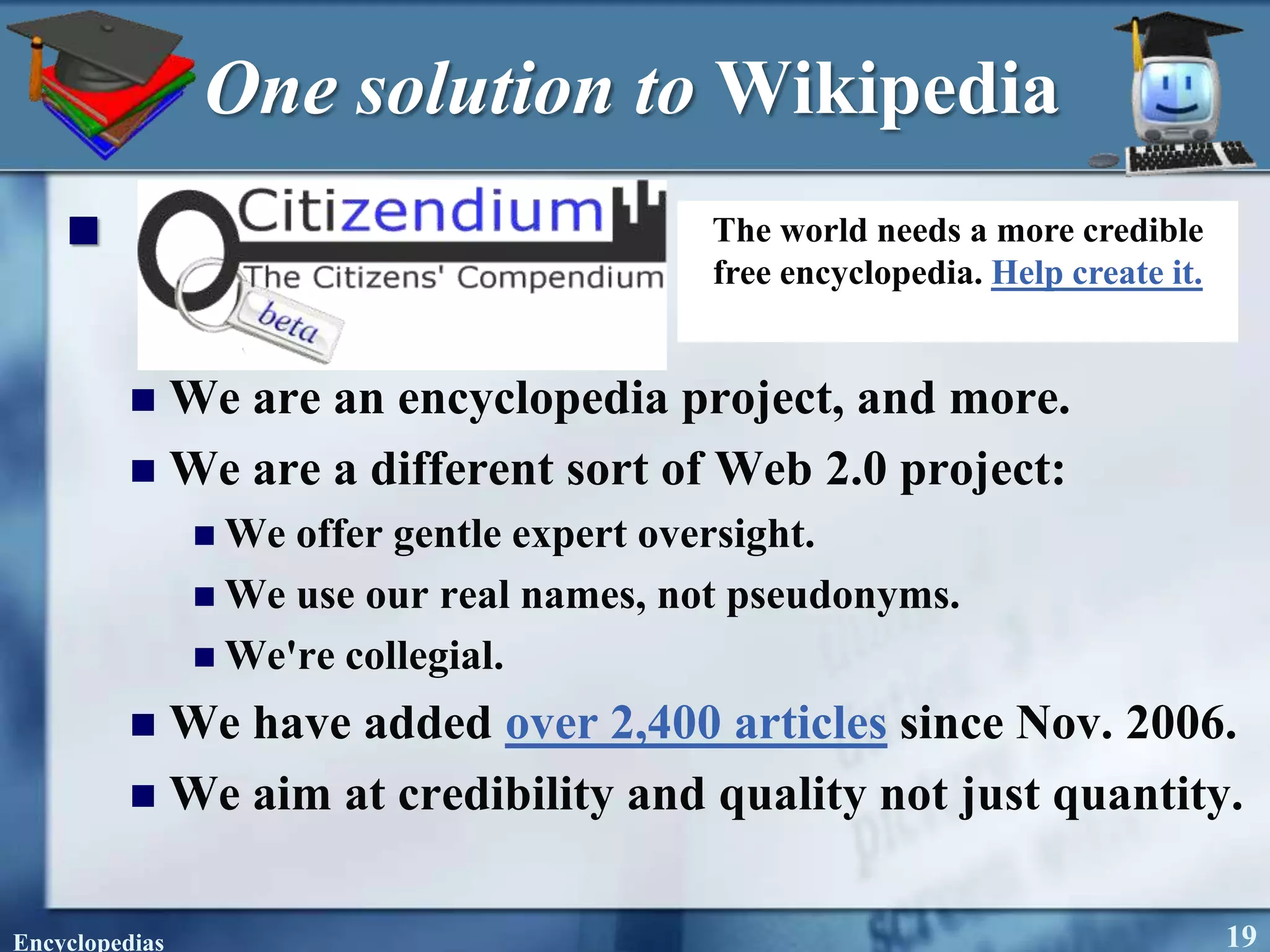 Encyclopedias--Windows 2007