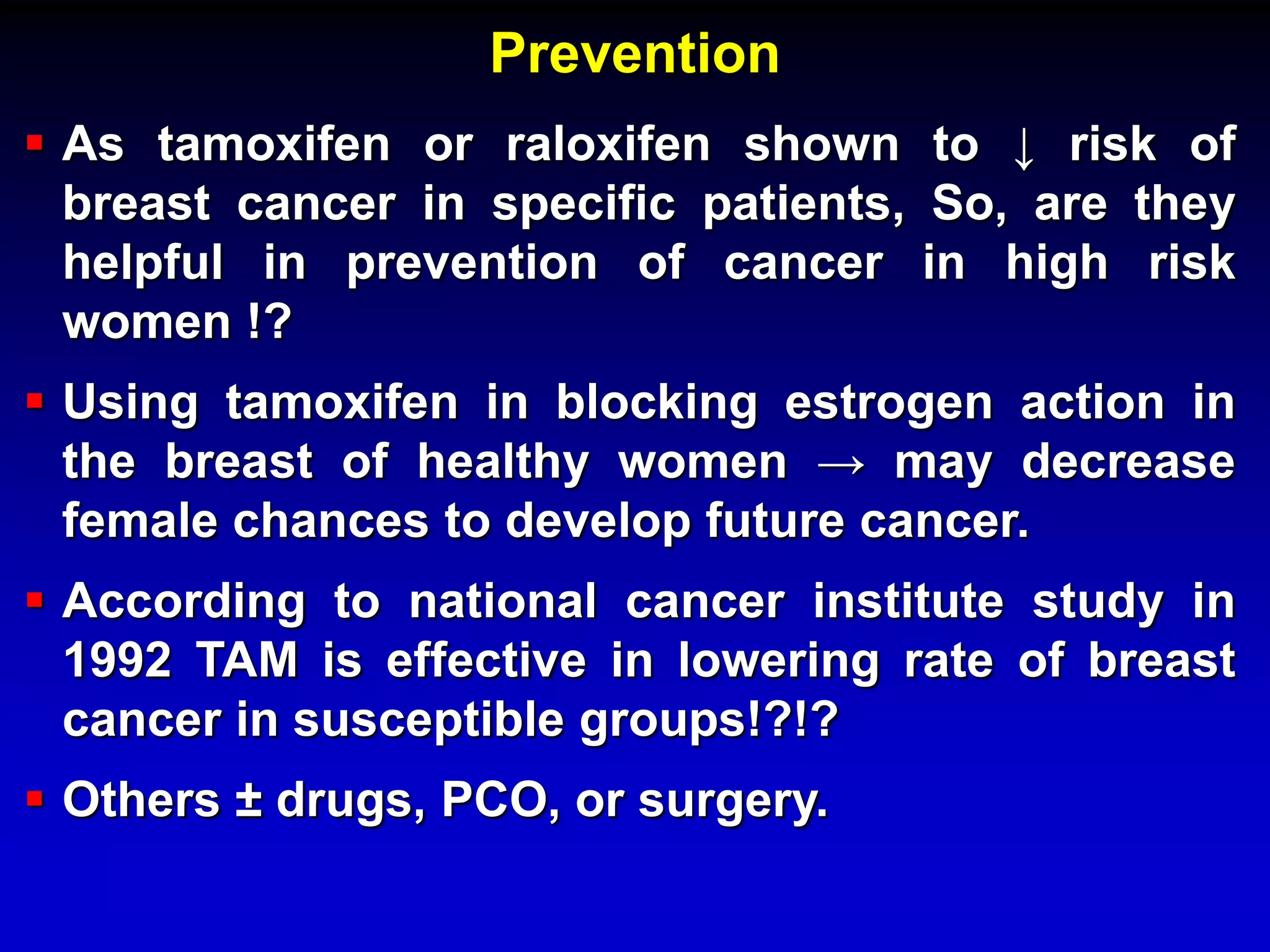 Endocrine therapy in breast cancer | PPTX