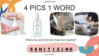 What's the word that links these four together?
4 PICS 1 WORD
LET'S PLAY
(clue: 5 letters)
S A I T Z N G
N I I
 