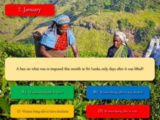 A ban on what was re-imposed this month in Sri Lanka only days after it was lifted?
 