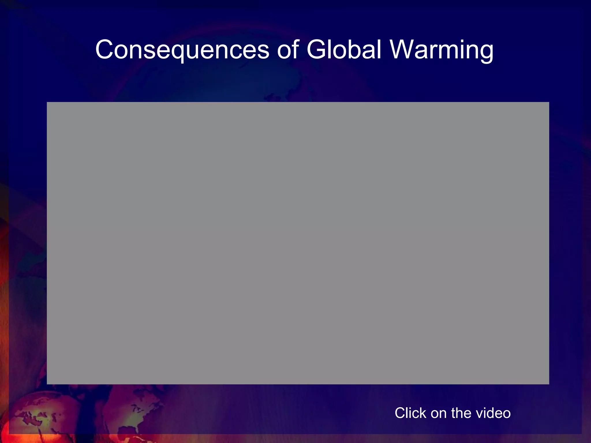 Consequences of Global WarmingDangerous Weather PatternsEffects on Animals Full Effects on Humans