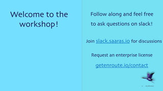 03.28.2022
2
Welcome to the
workshop!
Follow along and feel free
to ask questions on slack
!

Join slack.saaras.io for dis...