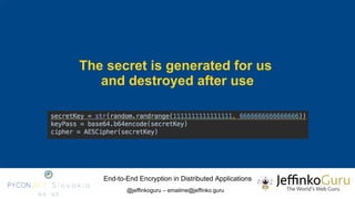 End-to-End Encryption of Distributed Applications | PDF