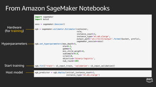 From Amazon SageMaker Notebooks
training
 