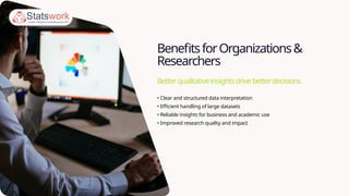End-to-End Qualitative Data Analysis Services StatsWork Research ...