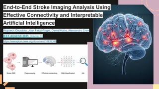 End-to-End Stroke Imaging Analysis Using Effective Connectivity and ...