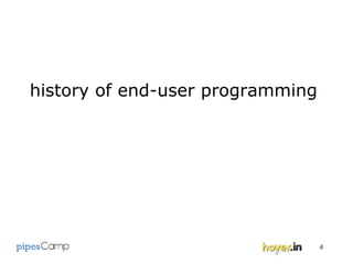 history of end-user programming 