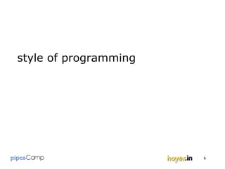 style of programming 