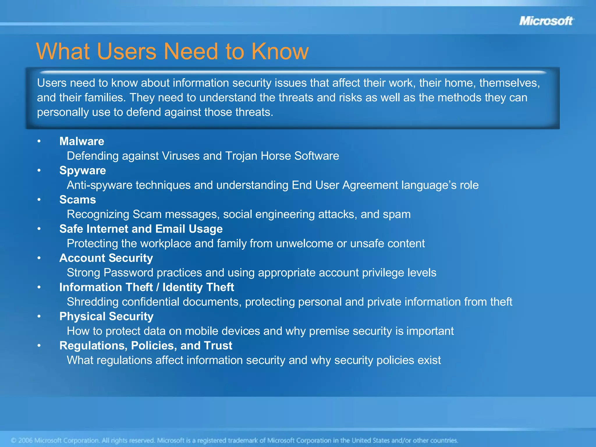 End User Security Awareness Presentation | PPT