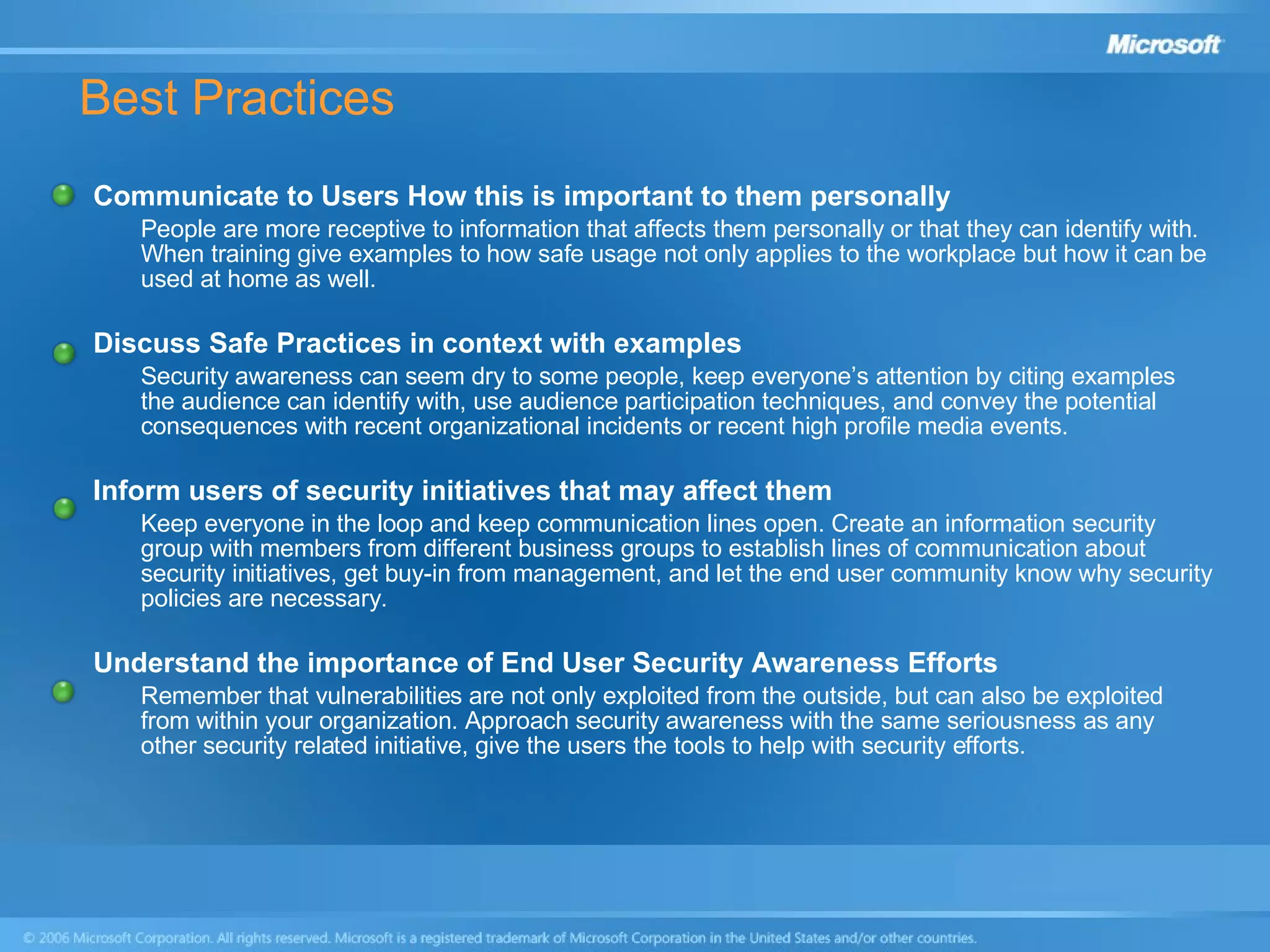 End User Security Awareness Presentation | PPT