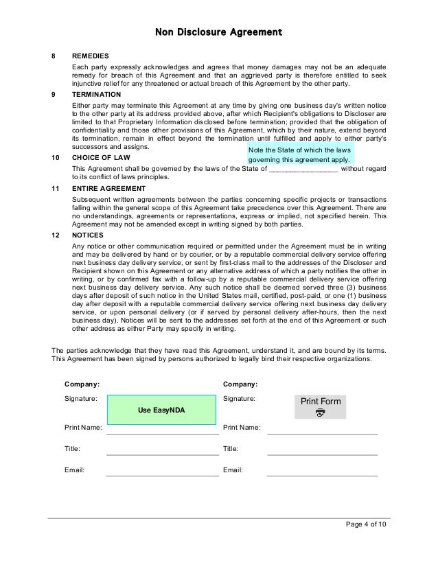 easynda mutual non disclosure agreement printablev1 4 638