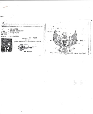 l1!Irr'r.
d
ttr :
lul :
31" IAHIB :
HX, JAOI.
ESAWAT :
I
,
No.D 2
JAxAnrA ?.9-4-1987
XTPALA
BADAX AOMIHISTRASI XEPECAWAI.lH HEOANA
KA SIPIL
llrnyr Lorlrku r
l
.i
(,
I't:I
I
l
A.E, Mrnlhurul
 