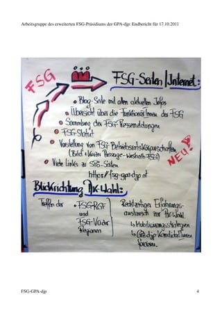 Arbeitsgruppe des erweiterten FSG-Präsidiums der GPA-djp: Endbericht für 17.10.2011
FSG-GPA-djp 4