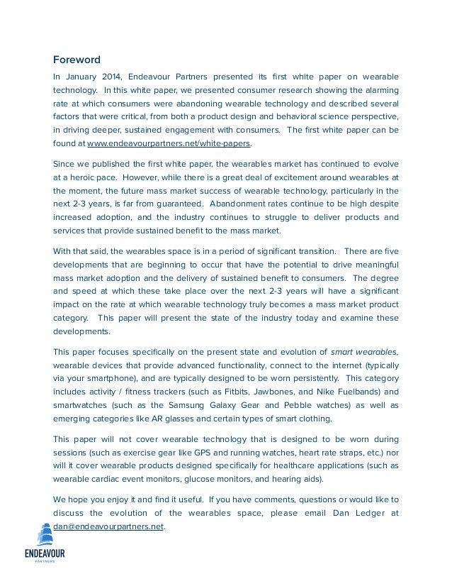 wearable technology research paper inside wearables part 2 july 2014 wearable technology research paper inside wearables part 2 july 2014