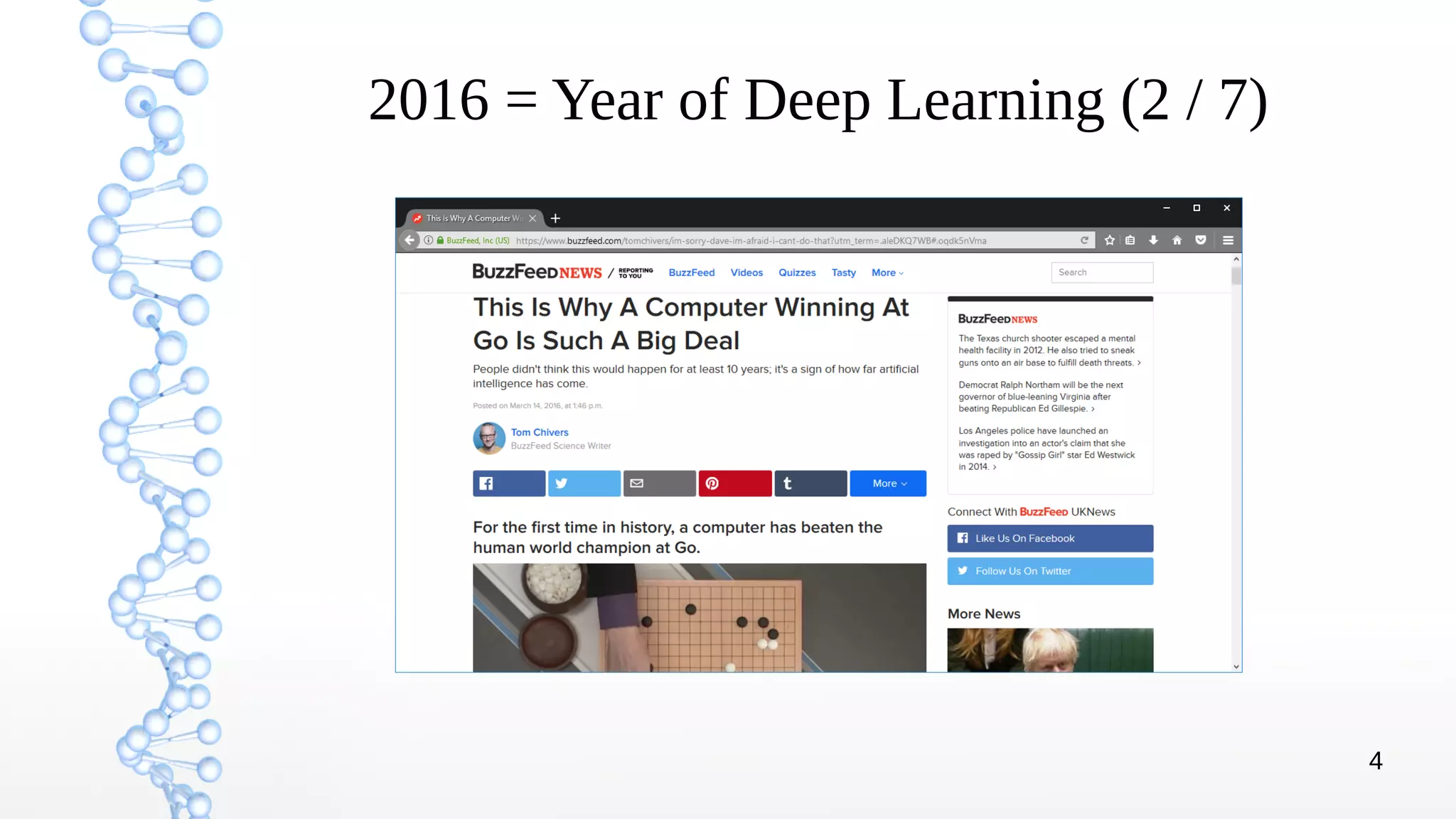 4
2016 = Year of Deep Learning (2 / 7)
 