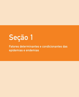Seção 1
Fatores determinantes e condicionantes das
epidemias e endemias
 