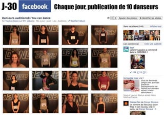 J-30   Chaque jour, publication de 10 danseurs
 