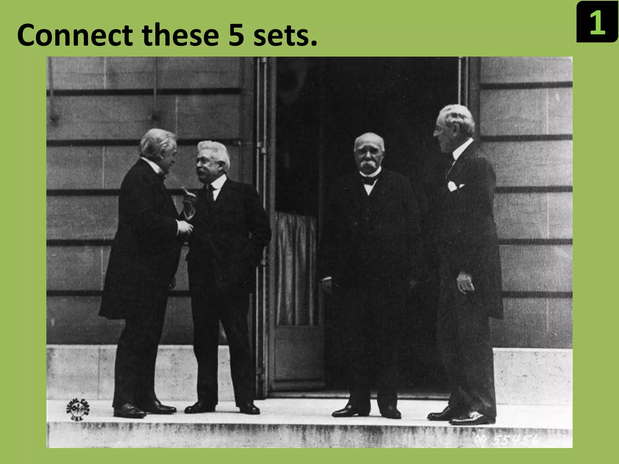 1Connect these 5 sets.