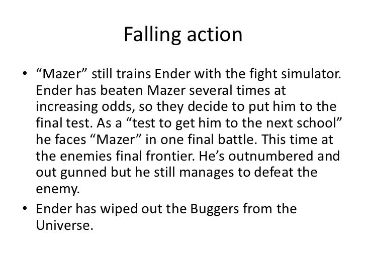 the destruction of the buggers in enders game Home ender's game: metaphor the story is one of guilt and redemption as he founds his new religion of love and travels to find a place to bring the buggers to. the destruction of the buggers in enders game Home ender's game: metaphor the story is one of guilt and redemption as he founds his new religion of love and travels to find a place to bring the buggers to.