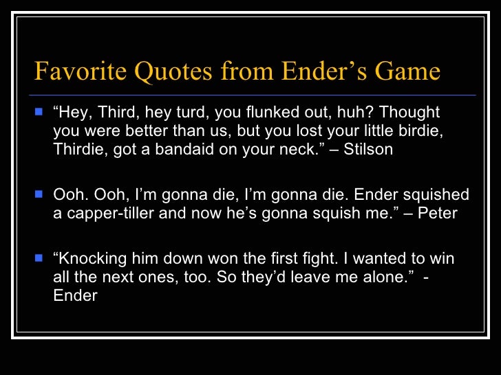 quotes from ender s enders quiz show quotes from ender s enders quiz show