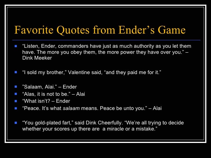 Enders Game Quiz Show