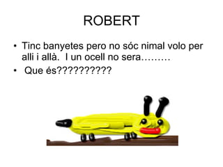 ROBERT Tinc banyetes pero no sóc  nimal volo per alli i allà.  I un ocell no sera……… Que és??????????  