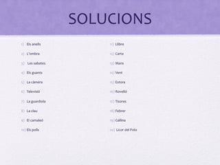 SOLUCIONS
 
