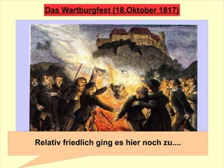 Relativ friedlich ging es hier noch zu.... 