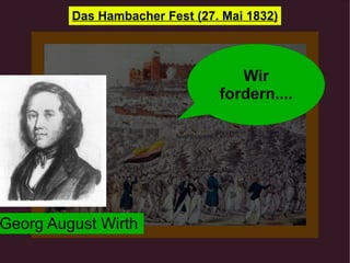 Georg August Wirth Wir fordern.... 