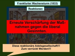 Erneute Verschärfung der Maß-nahmen gegen die liberal Gesinnten.  Diese reaktionäre Adelsgesellschaft!!! Zum verrückt Werden!!! 