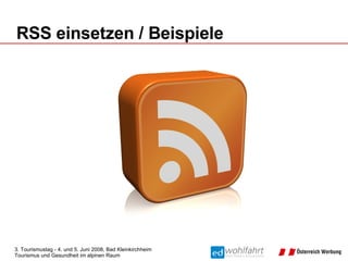 RSS einsetzen / Beispiele 