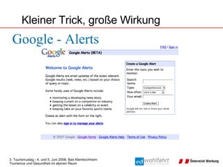 Google - Alerts Kleiner Trick, große Wirkung 