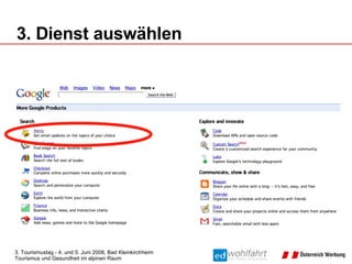 3. Dienst auswählen 
