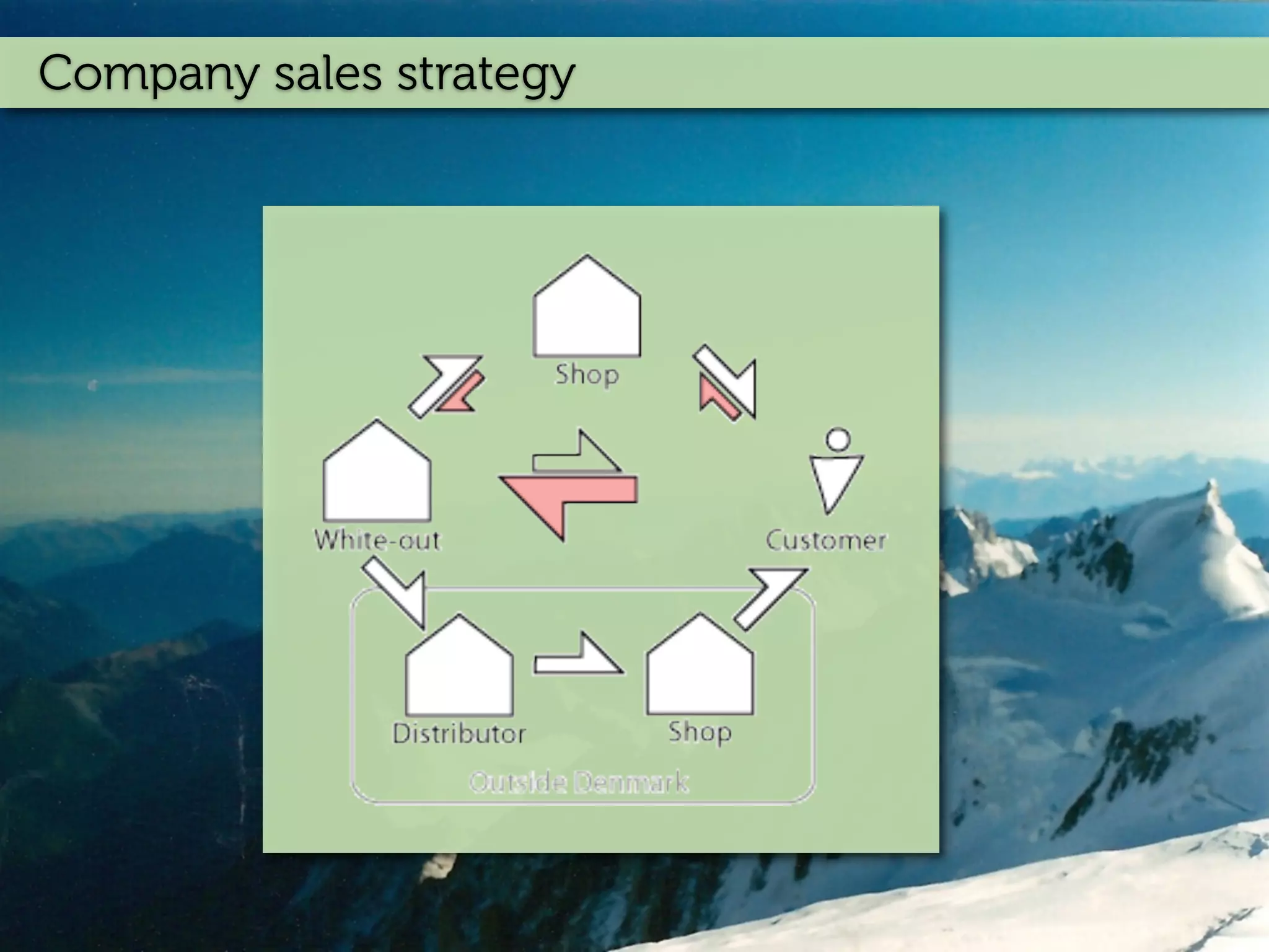 Company sales strategy
 