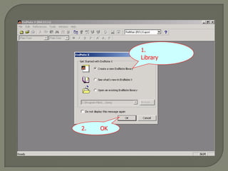 1. คลิกเพื่อสร้าง Library ใหม่2. คลิก OK