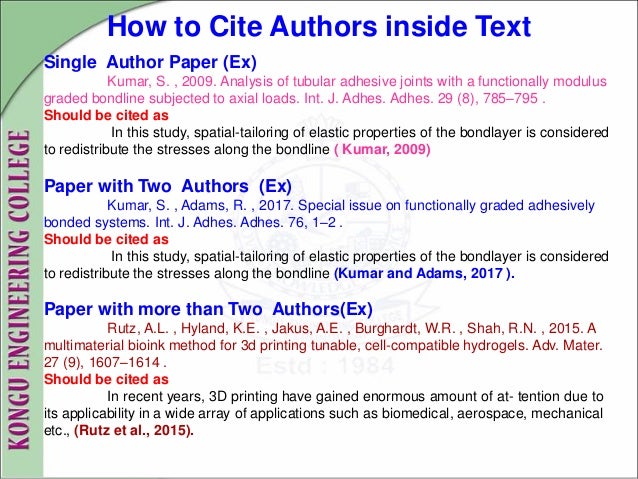 Reference Style &amp; EndNote