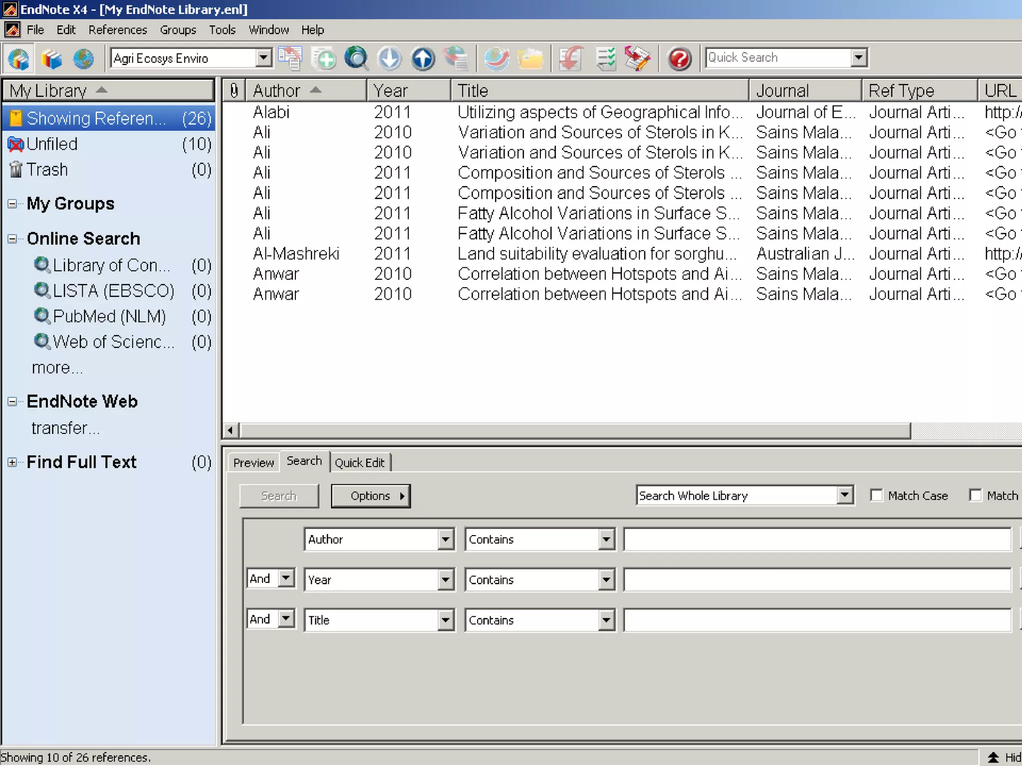 Find Directly From EndNote X4Find Directly From EndNote X4
 