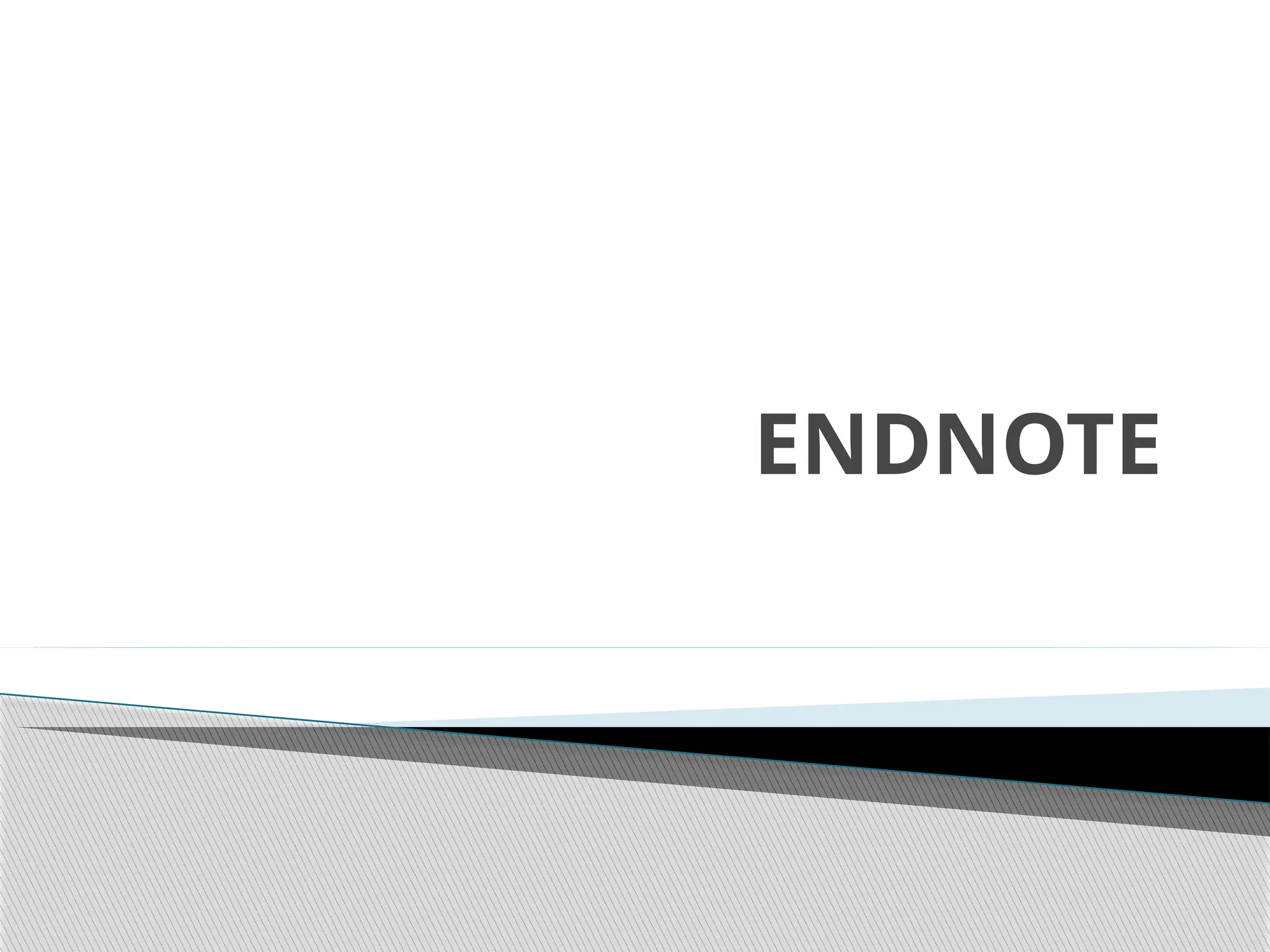 ENDNOTE
 